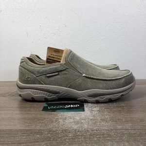 NEW WITH TAGS Skechers Relaxed Fit-Creston-Moseco Taupe Sneakers Men's 10 65355